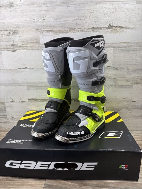 Gaerne SG12 Boot Black/Yellow/gray Size 9 Men’s Motocross Motorcycle Atv main image 15